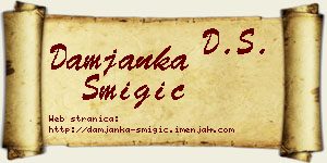 Damjanka Šmigić vizit kartica